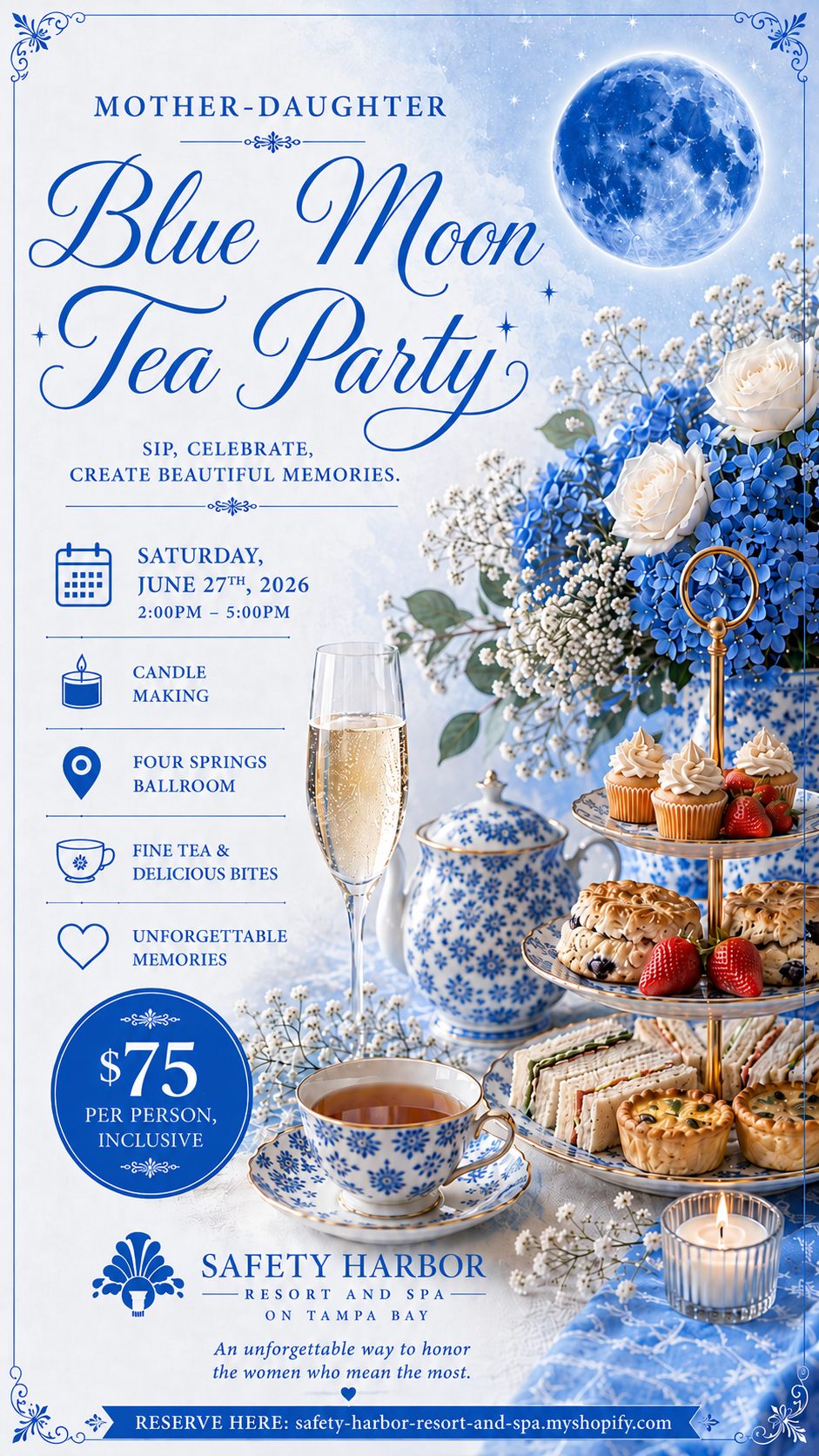 Blue Moon Mother Daughter Tea Party